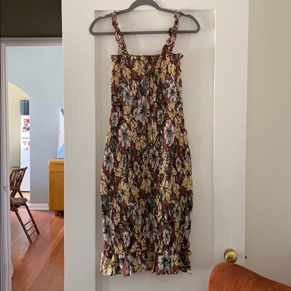Faithfull the Brand Midi Smock Dress